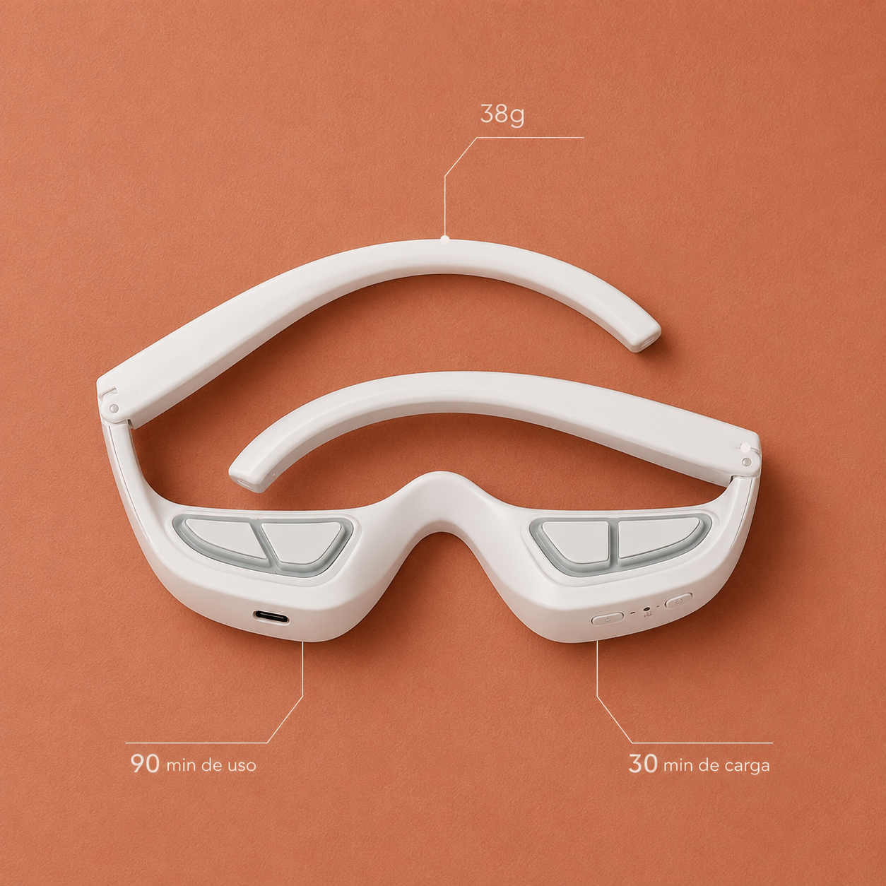 Lumyra – Masajeador de Ojos 3D con Luz Roja y EMS