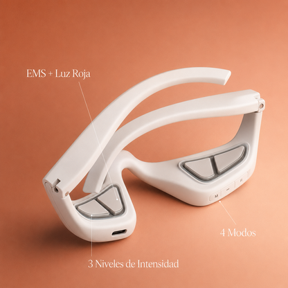 Lumyra – Masajeador de Ojos 3D con Luz Roja y EMS